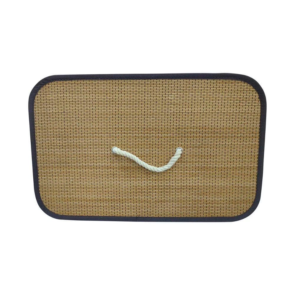 Cesto de Roupa com Tampa e Alça de Bambu Tuut Nature 40L