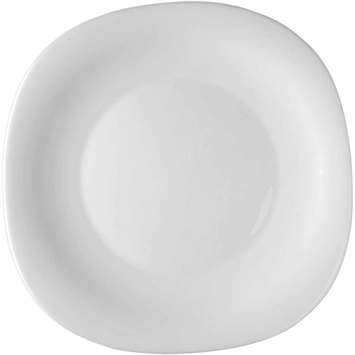 Jogo de 6 Pratos de Sobremesa Bormioli Rocco Parma Vidro Temperado Branco 20cm