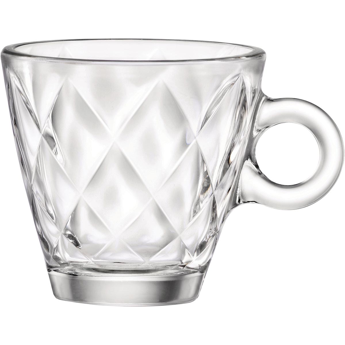 Xícara de Expresso Bormioli Rocco Kaleido 100ml Vidro Temperado Transparente