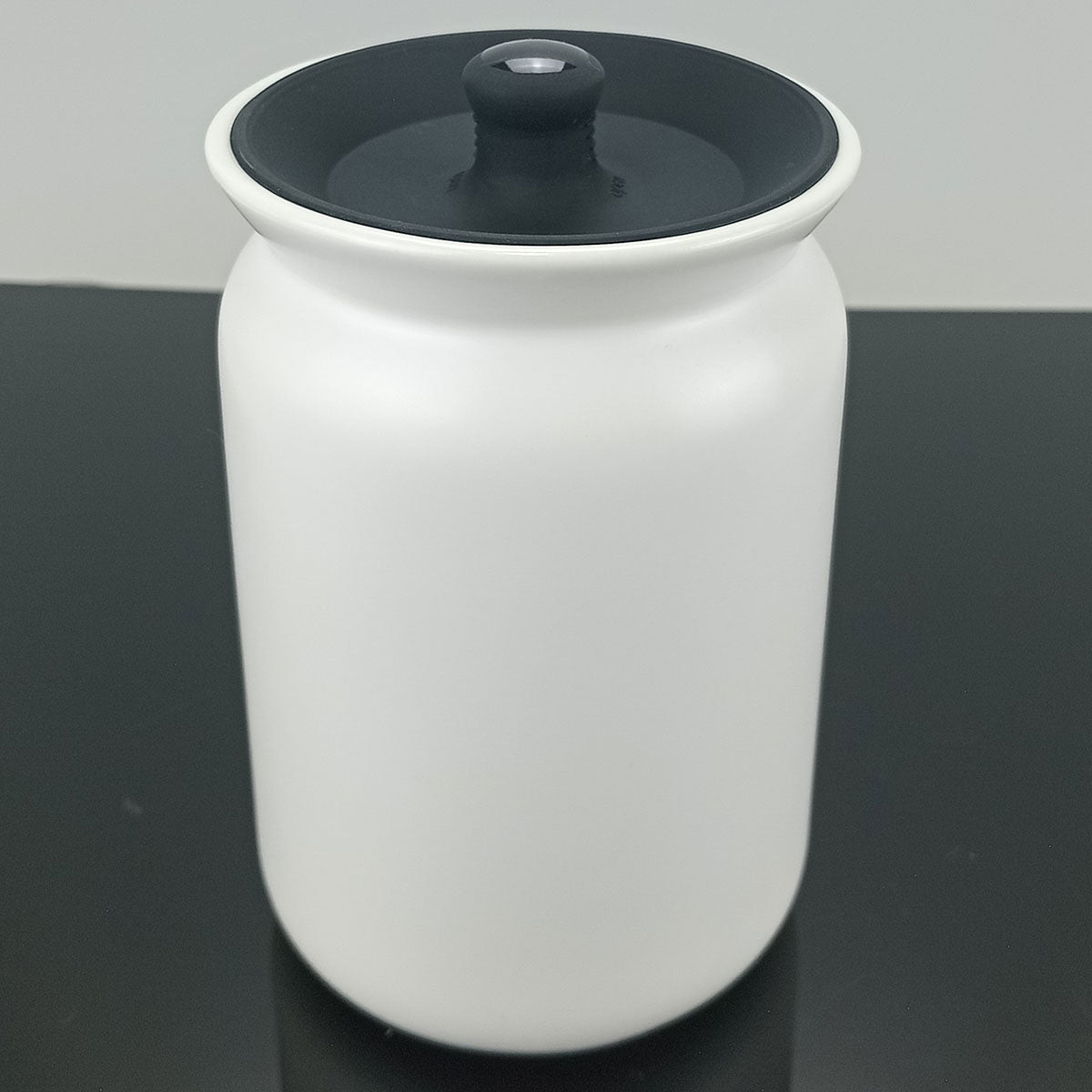 Pote de Mantimentos Cerâmica Glow 1L Branco 16x11x11cm