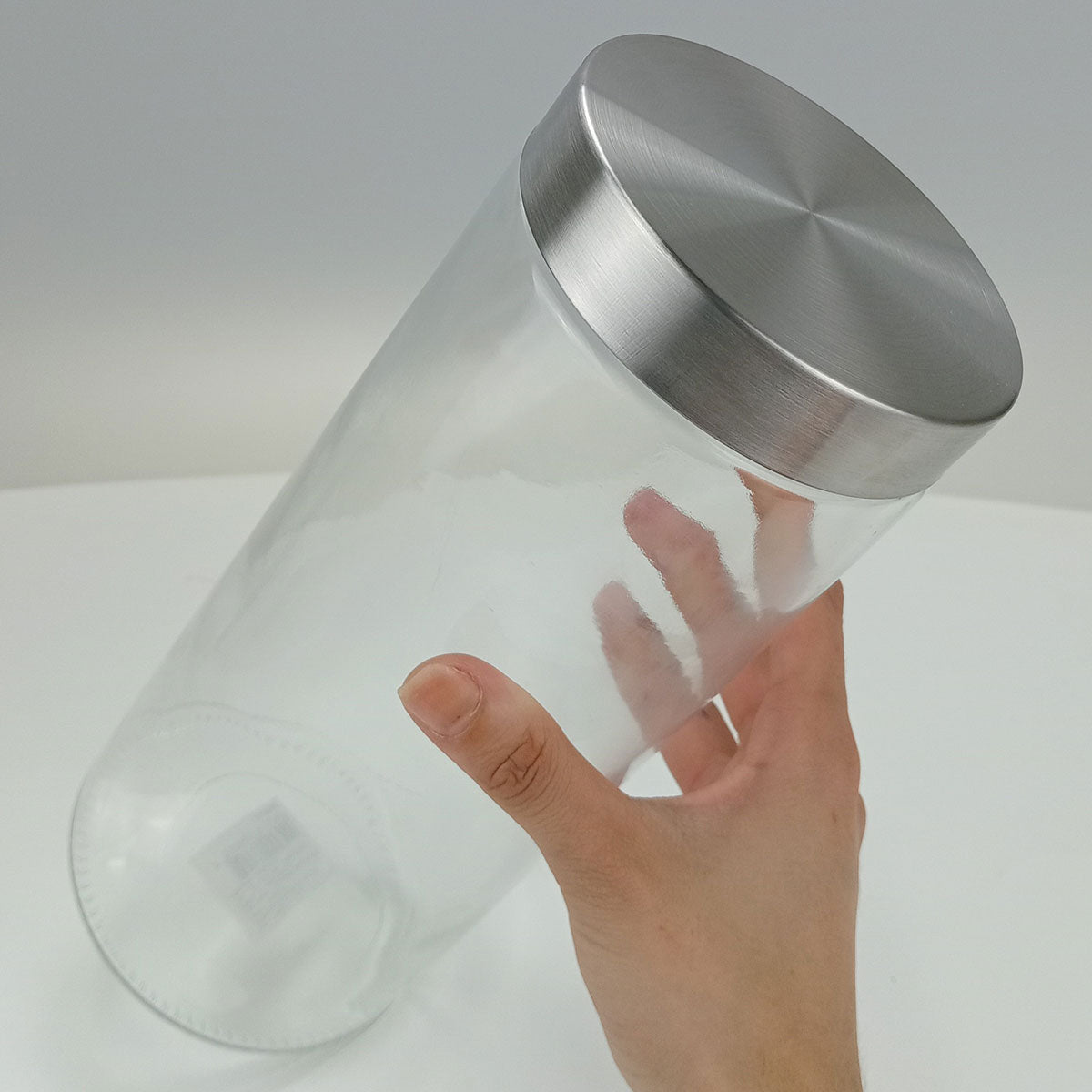 Pote de Vidro Home&Co 2,2L Transparente com Tampa de Rosca 28x11cm