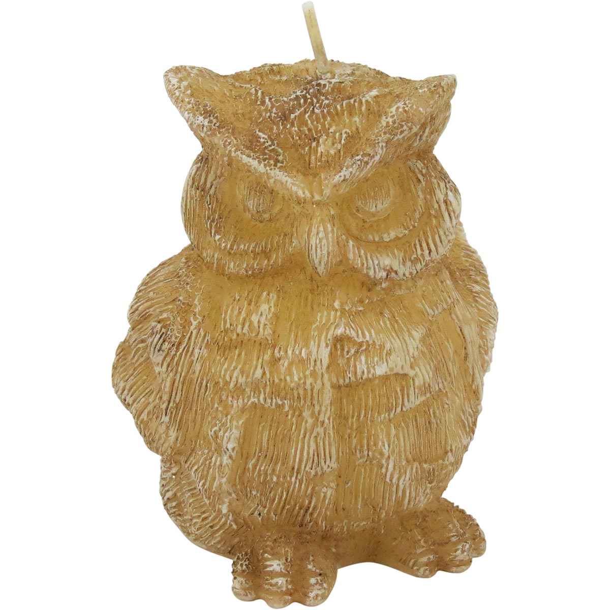 Vela Candles Coruja Parafina 9x7x7cm Bege