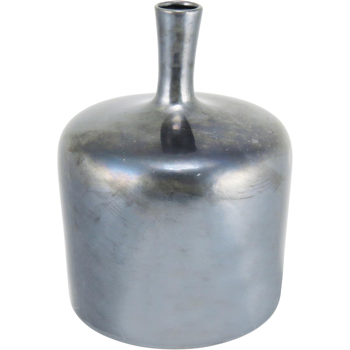 Garrafa Decorativa Cerâmica Cinza Ariel 30x22x22cm