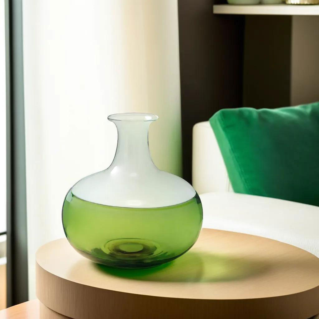 Garrafa Decorativa de Vidro Verde Thyara 21cm - Estilo e Qualidade