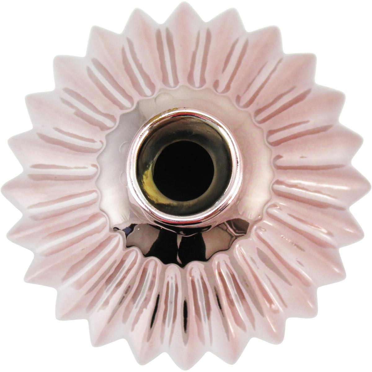 Vaso de Cerâmica Marselha Rosê 23x18cm - Decoração Elegante