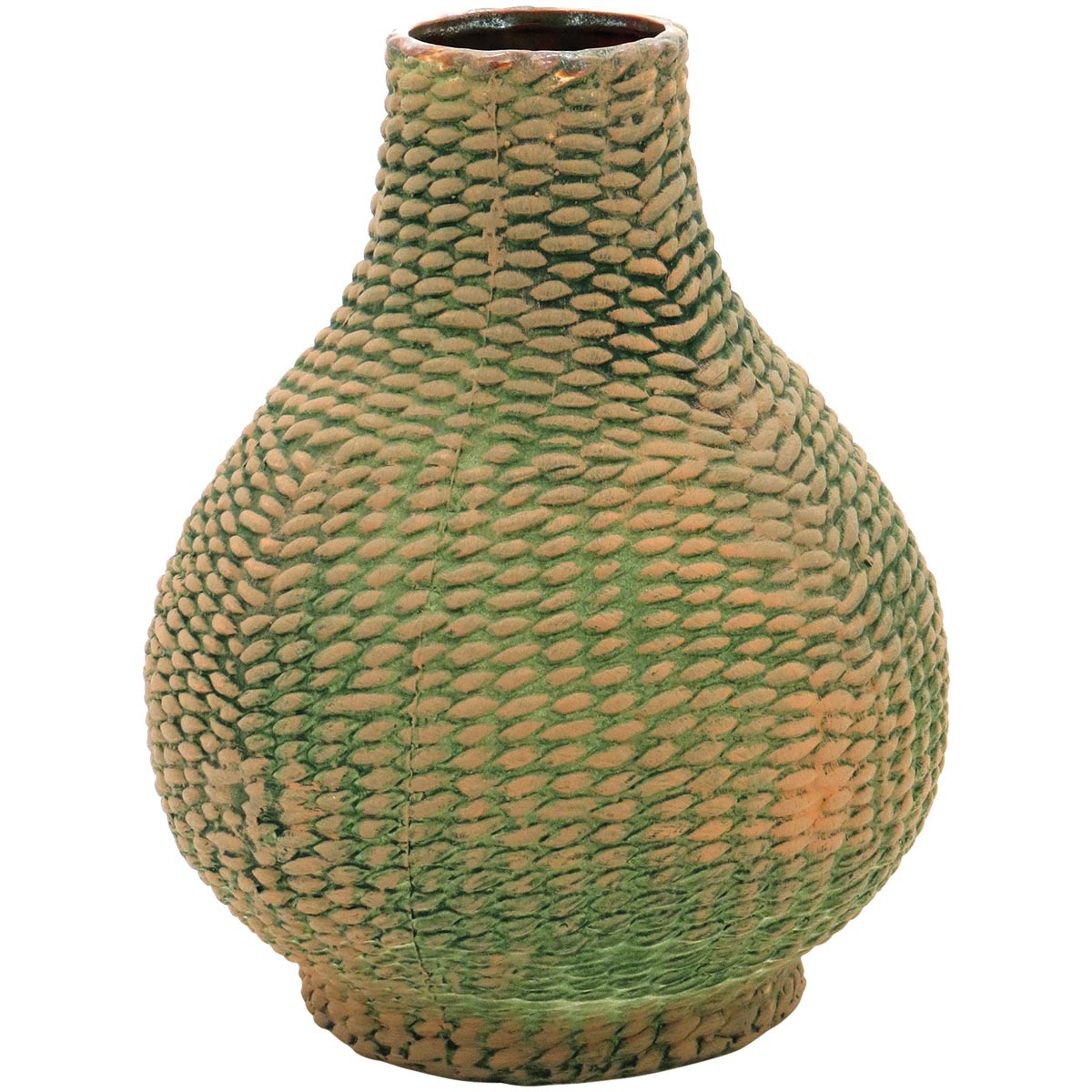 Vaso Sultan Cerâmica 34x28x28cm Verde