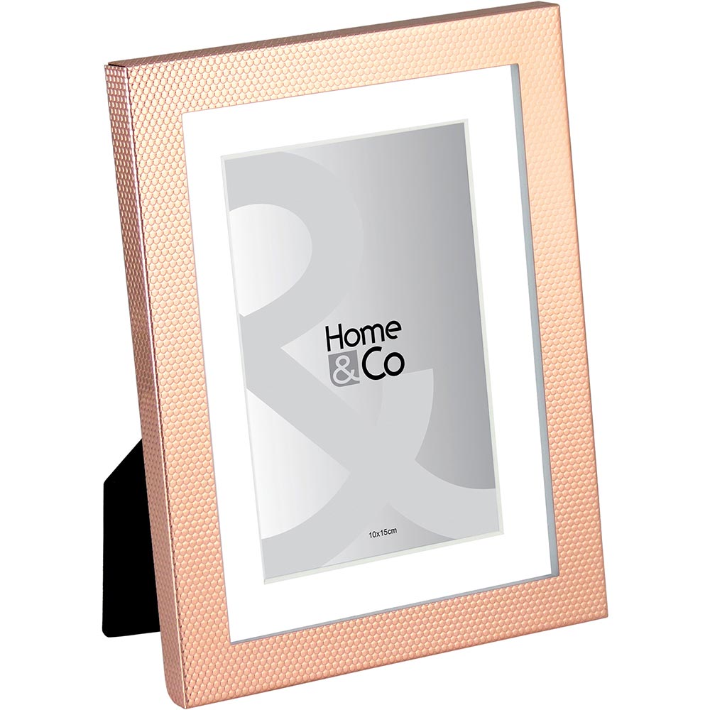 Porta-retratos Metal Cobre 10x15 Home&Co Vennet 21x16x3cm