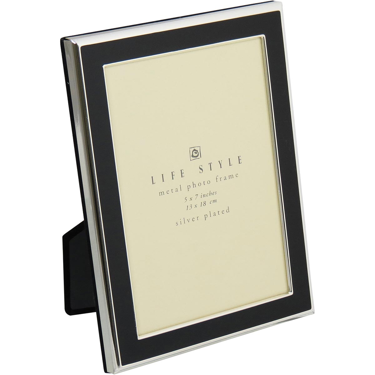 Porta-retratos 13x18cm Alina Metal Preto Home&Co 20x16x2cm