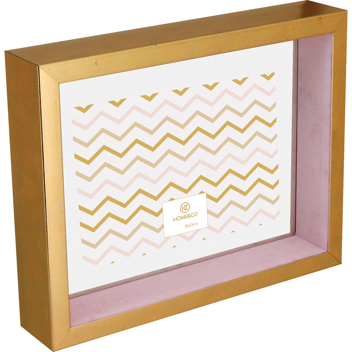 Porta-retratos Rosa 15x10cm Home&Co Versalius Plástico 17x22x5cm