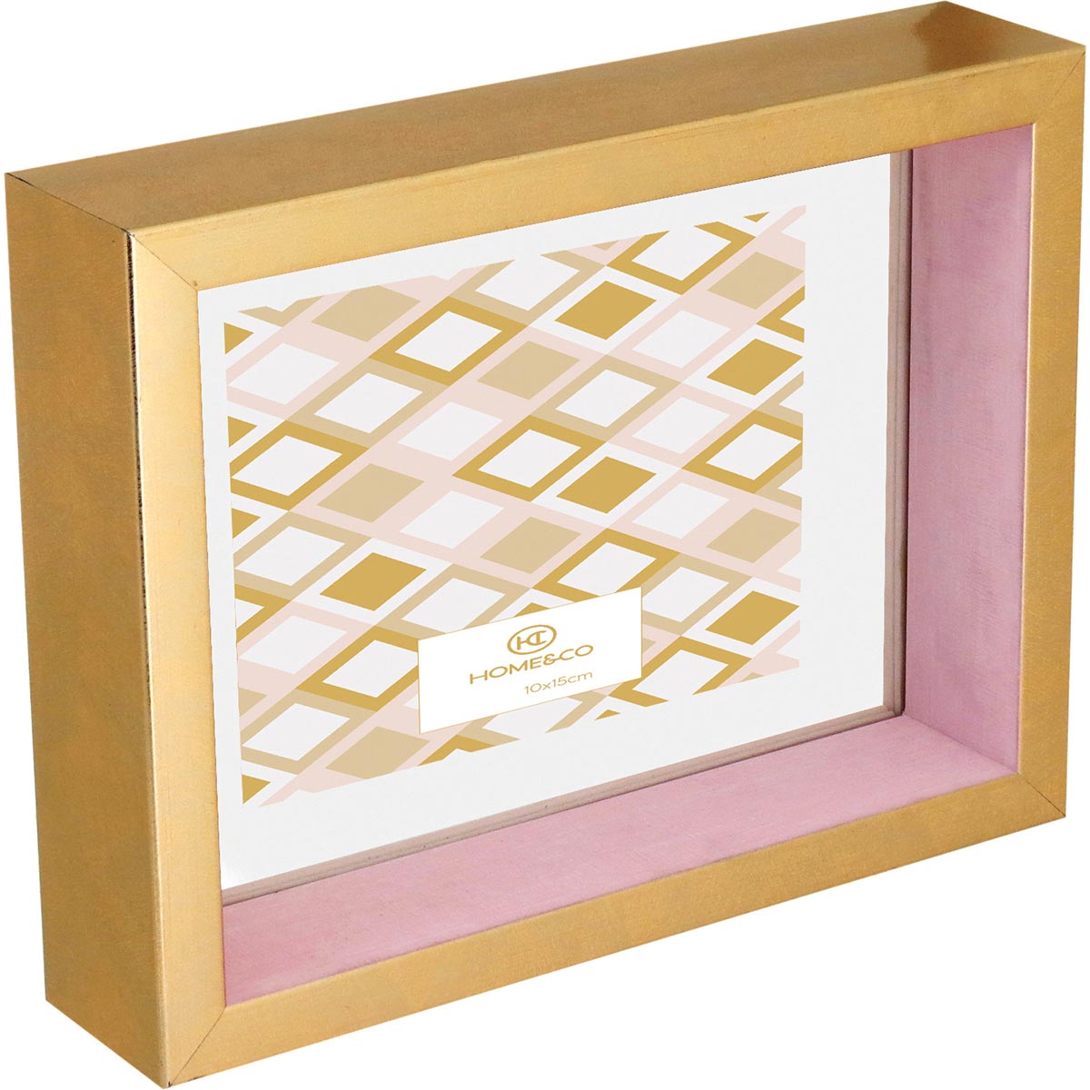 Porta-Retratos Rosa 18x13 cm Home&Co Versalius Plástico 25x20x5 cm