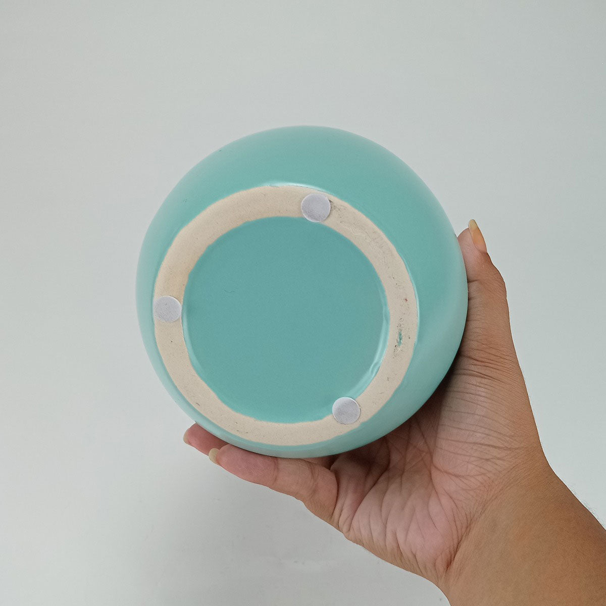 Vaso Decorativo Cerâmica Odin 20x14x16cm Azul Sofisticado