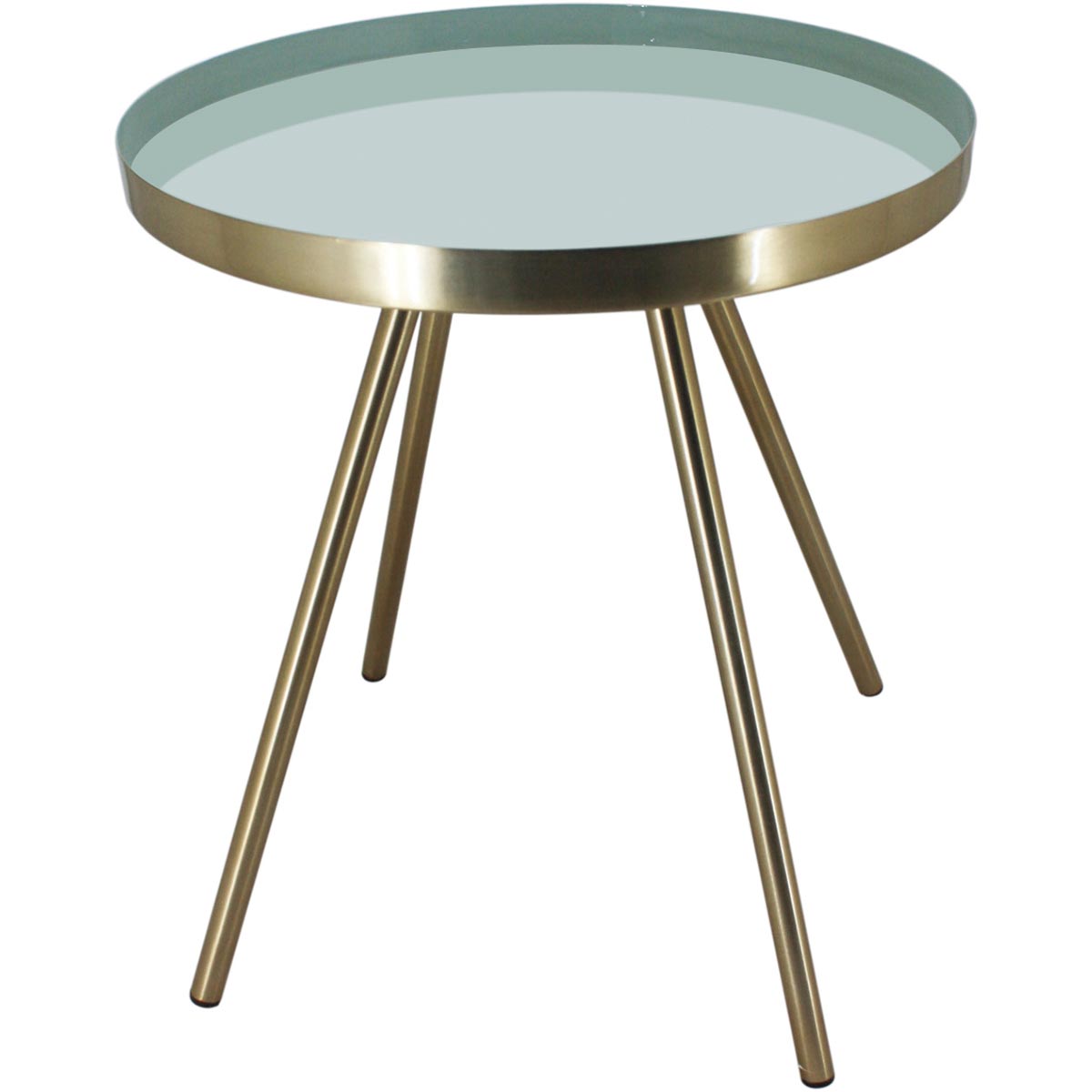 Mesa Lateral Metal Cinza Home&Co Grambello 42x35x35cm