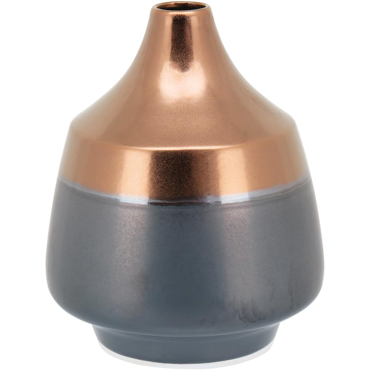 Vaso Decorativo Cerâmica Bronze Beli 24x20cm para Flores