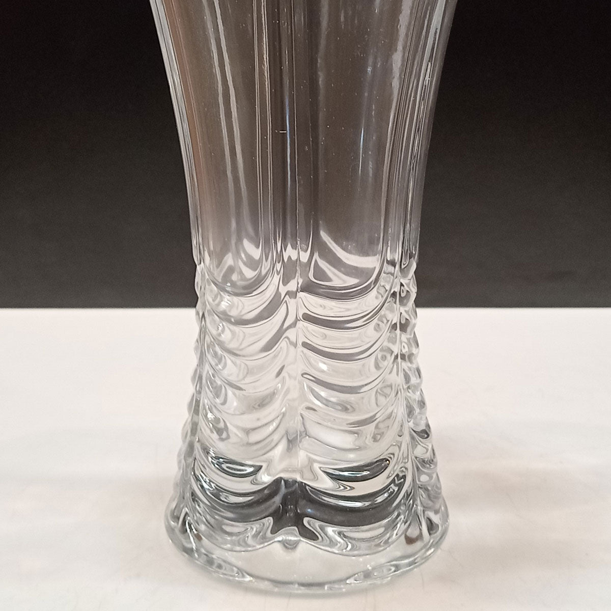 Vaso de Vidro Transparente Brine 23x13cm para Flores e Decoração