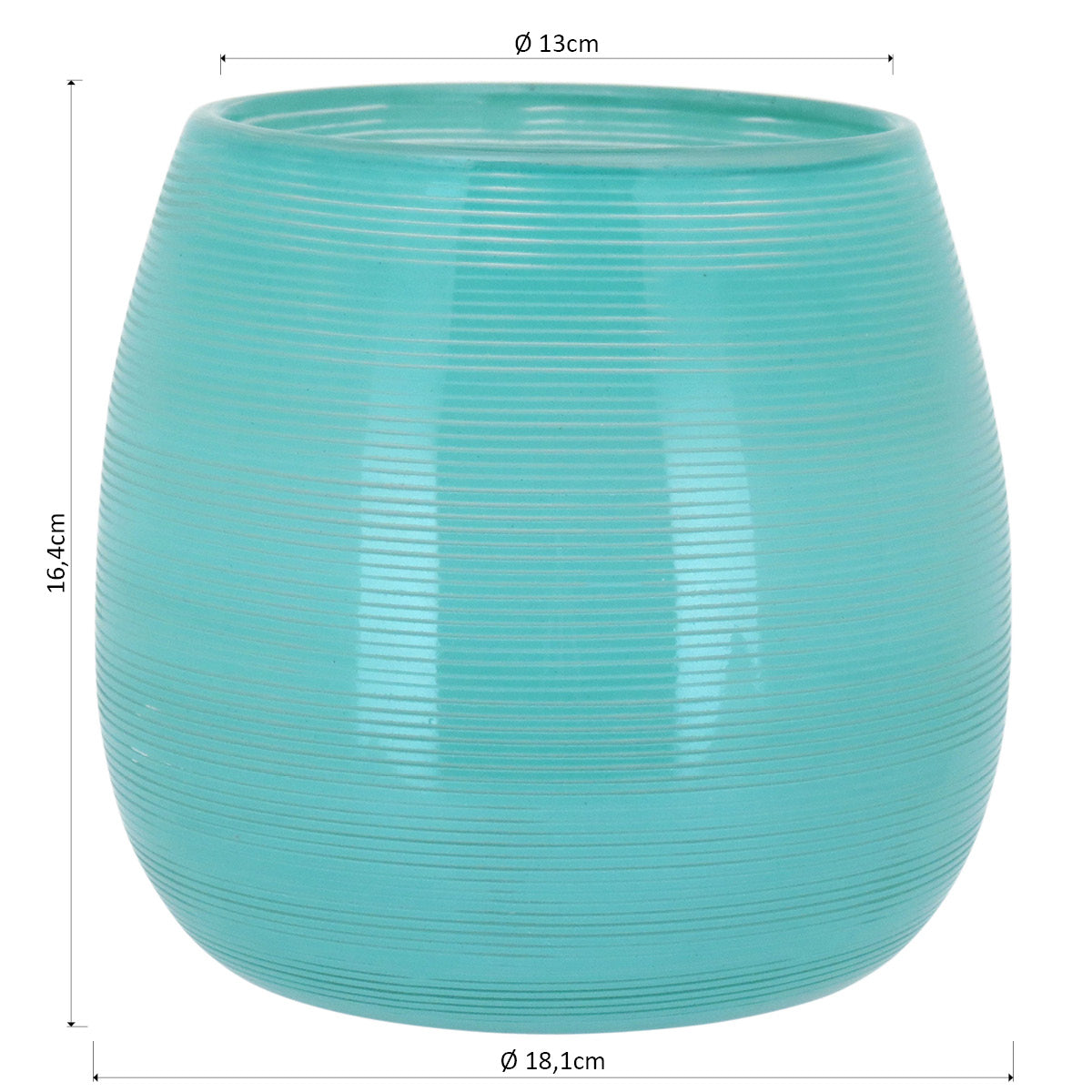 Vaso de Vidro Verde Juno 17cm - Decoração Elegante e Sofisticada