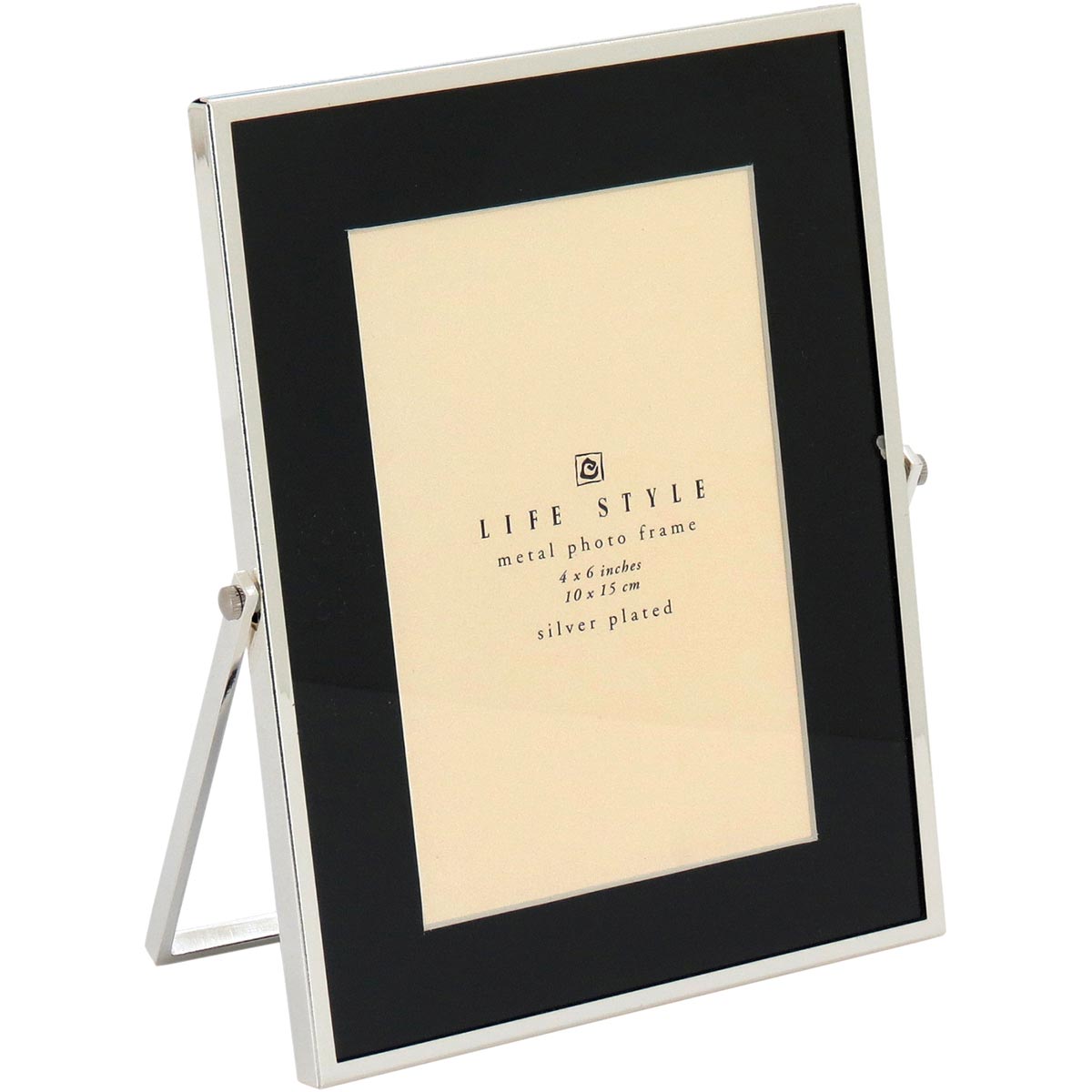 Porta-retratos Metal Preto 10x15 cm Home&Co Osler 21x18x1 cm