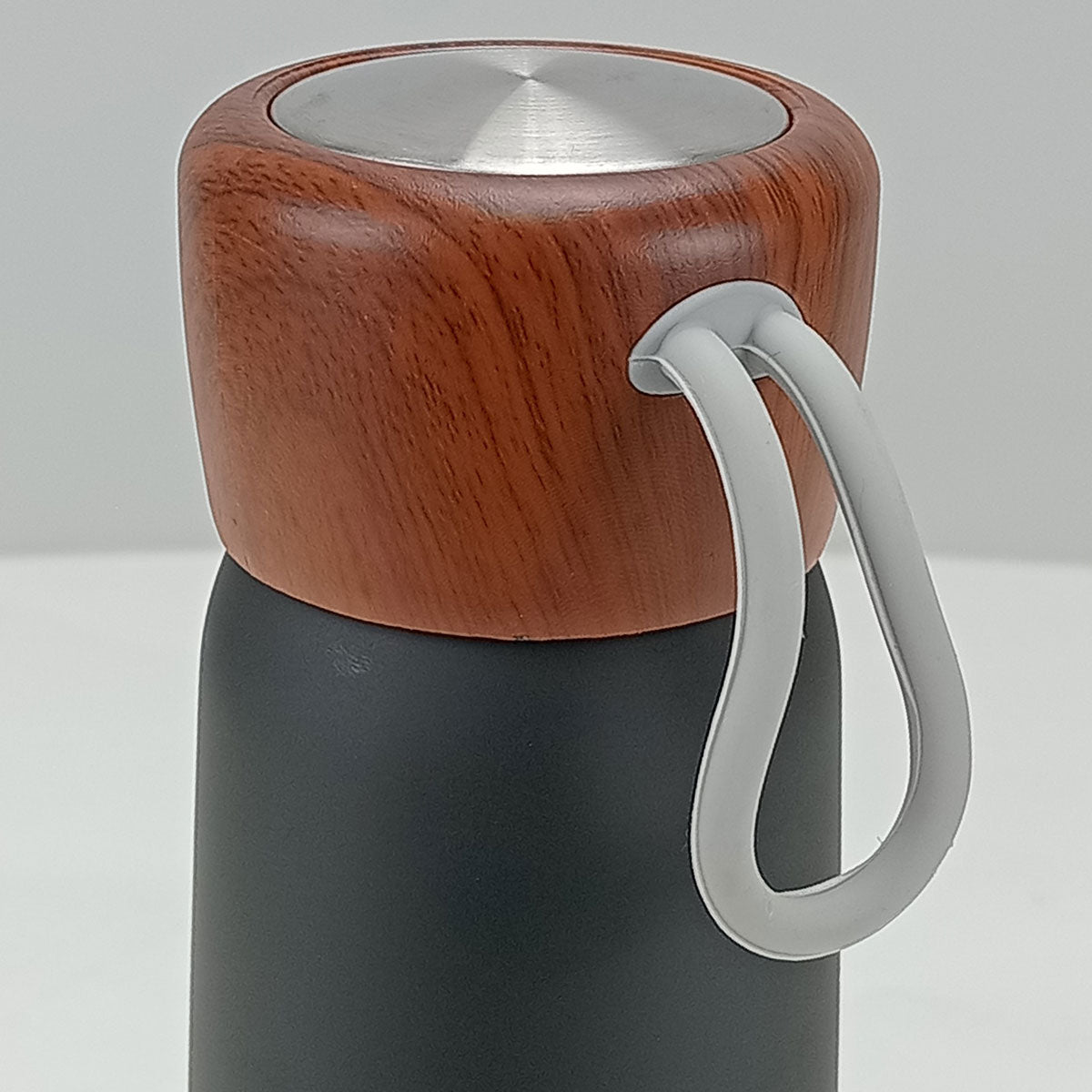 Garrafa Térmica Inox Preto 500ml Delicate Parede Dupla 22x7cm