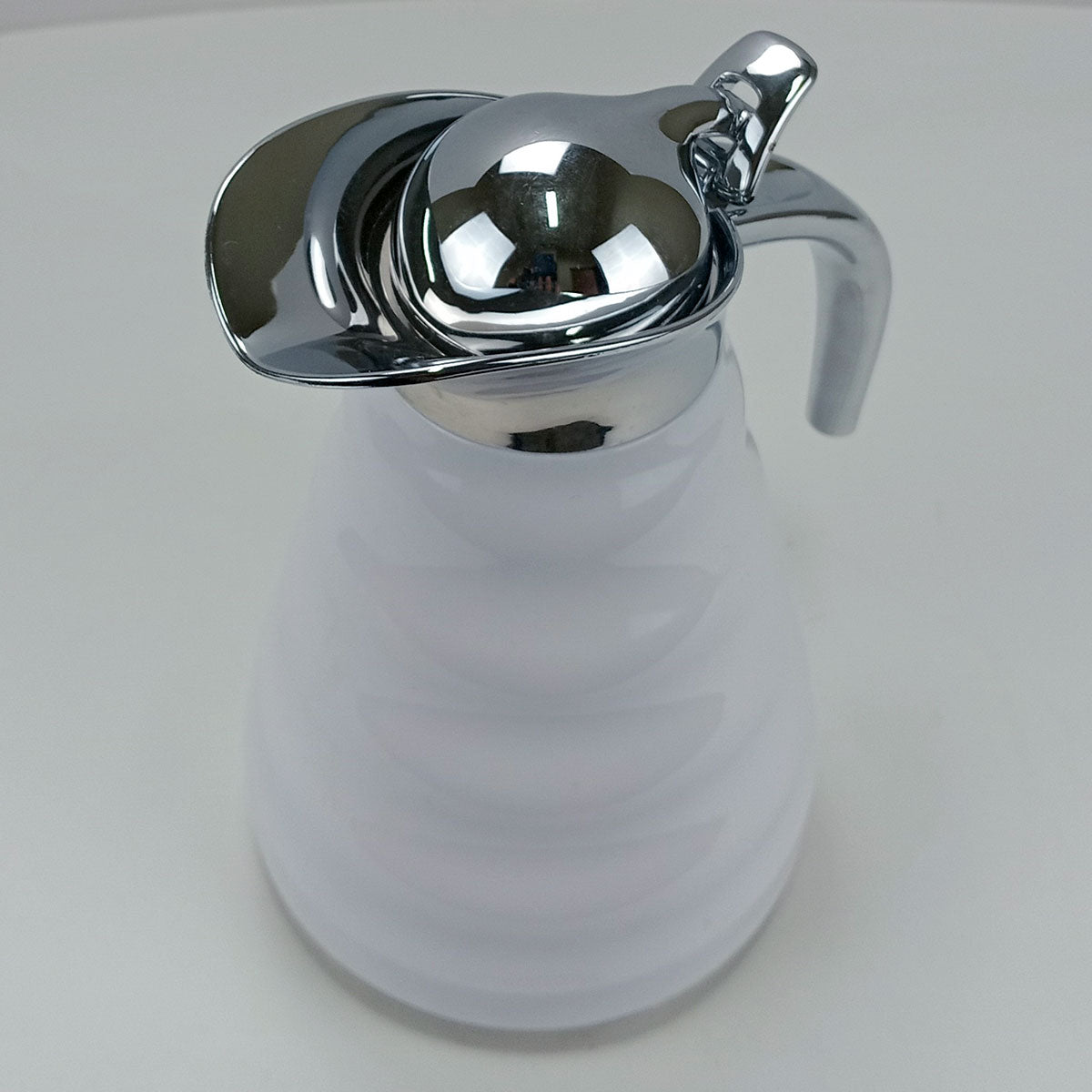 Garrafa Térmica Inox Muller 1,2L Branco Parede Dupla 23x18x14cm