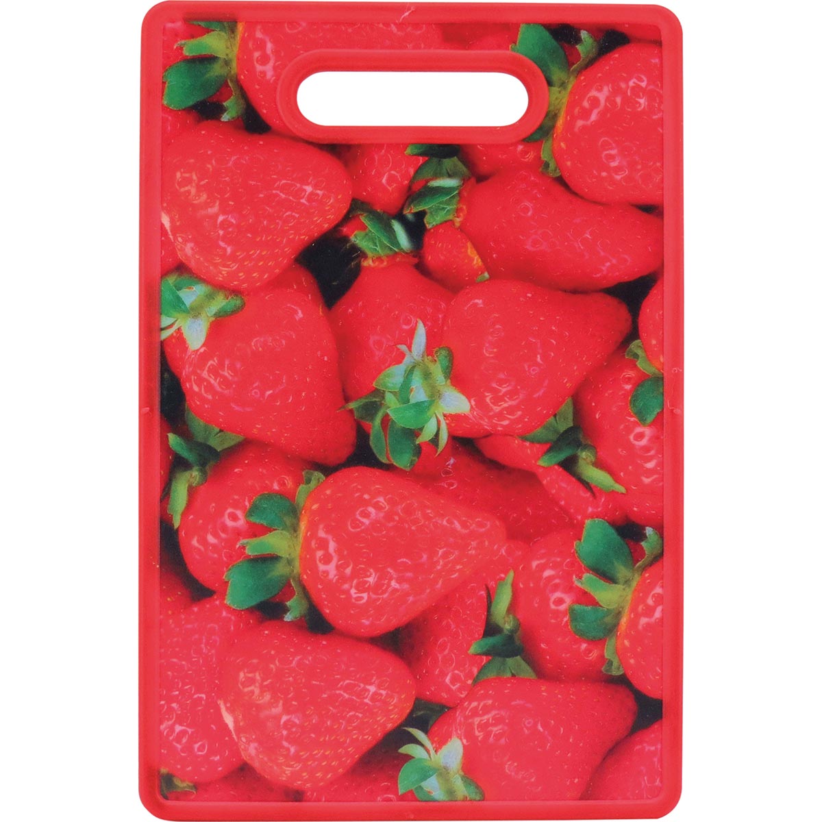 Tábua Culinária Plástica Vermelha 1x30x20cm para Cortes Seguros