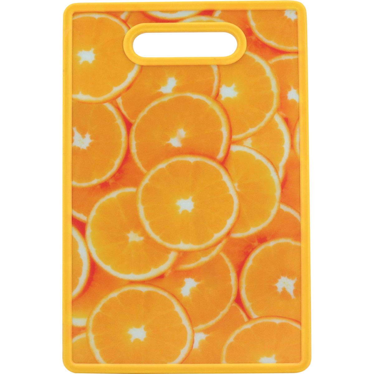 Tábua Culinária Plástica Amarela 1x30x20cm Resistente e Prática