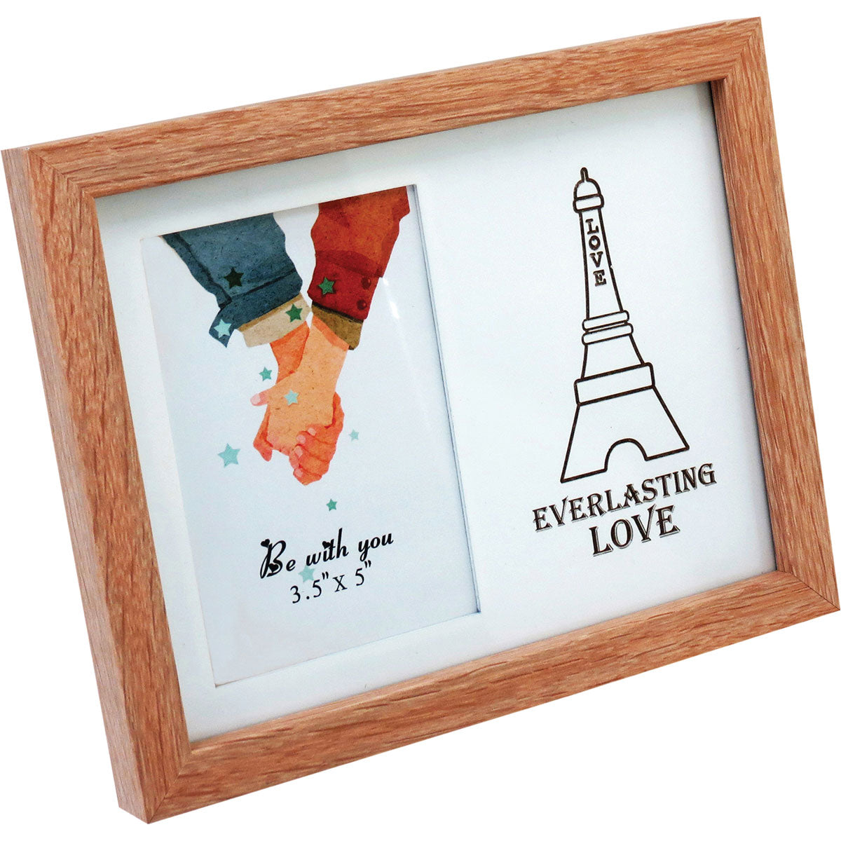 Porta-retratos MDF Zola 8x13 cm Bege 22x18x2 cm Decorativo