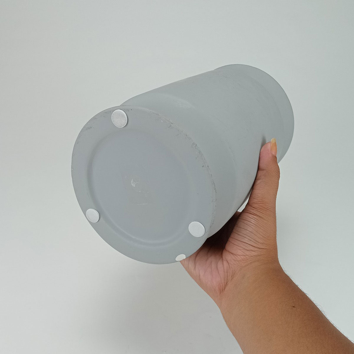 Vaso Winnie Cerâmica 23x14x14cm Cinza