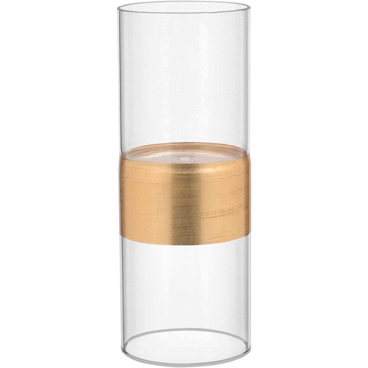 Castiçal de Vidro Transparente Taille 26x10cm - Elegante e Sofisticado