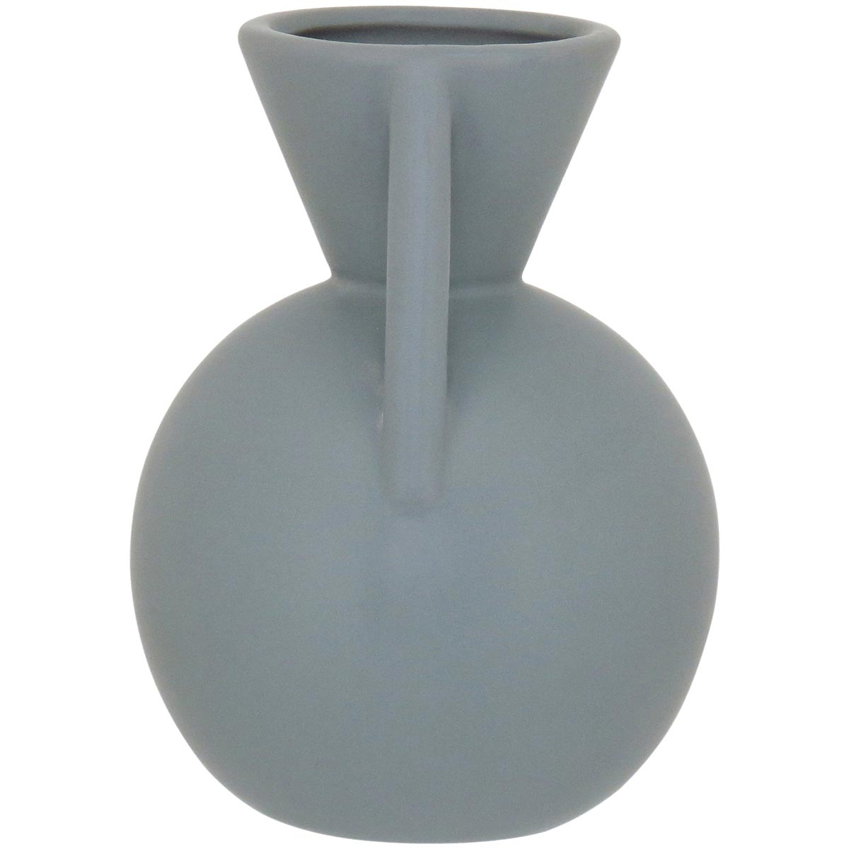 Vaso Shape Cerâmica 17x10x10cm Cinza