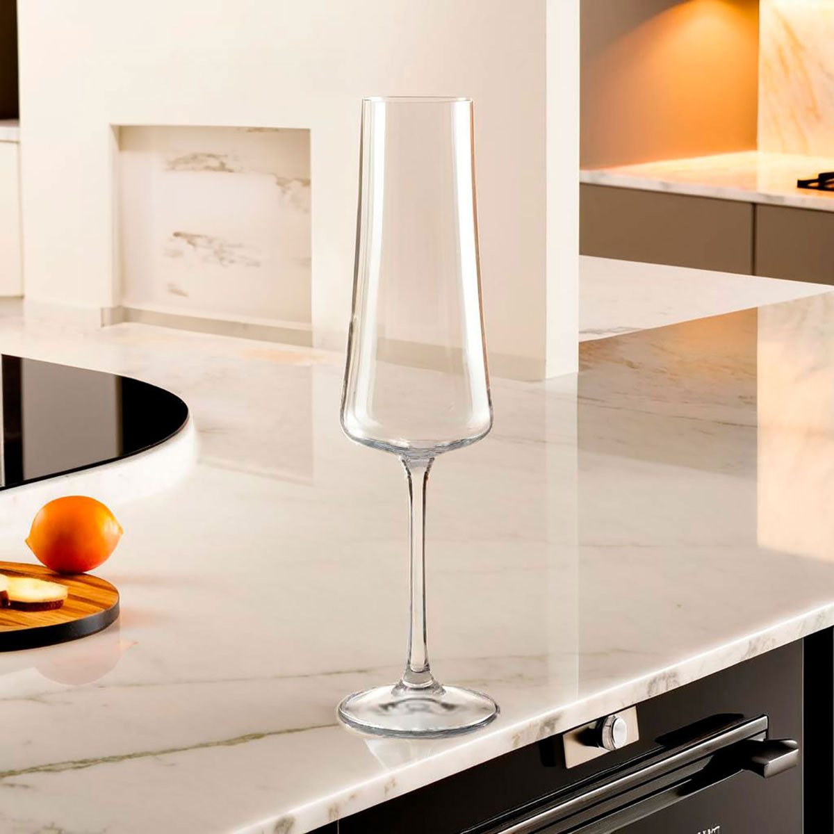 Conjunto 6 Taças Champanhe Bohemia Xtra Cristal 210ml Transparente