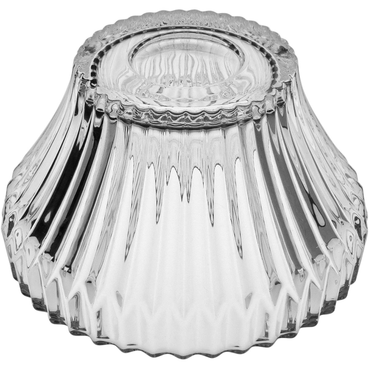 Potiche Violin em Vidro Transparente 20x17cm - Decoração Elegante