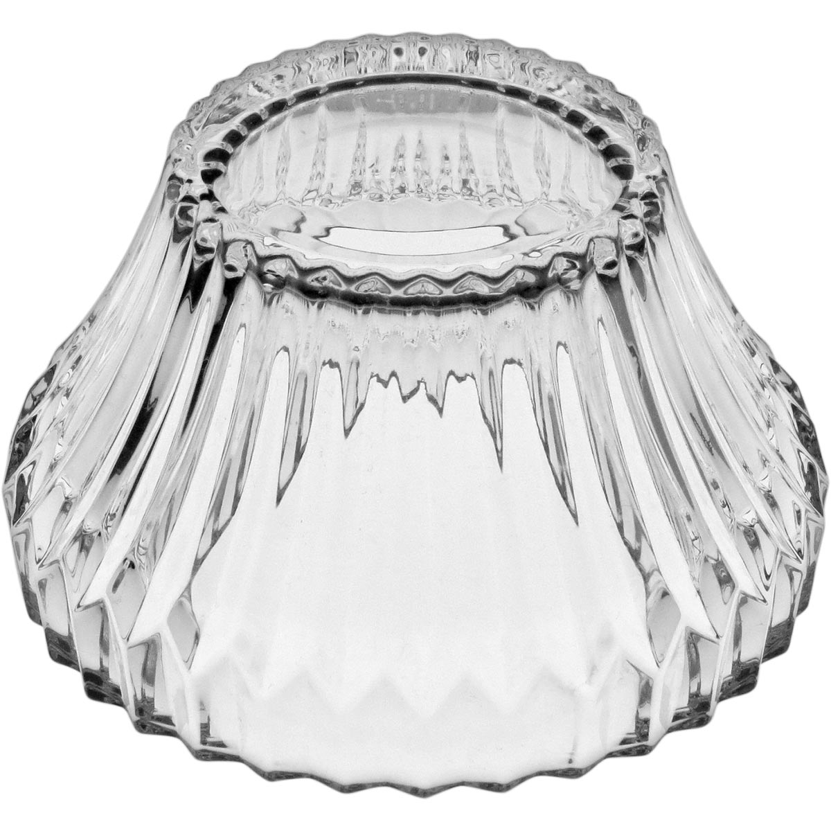 Potiche Violin de Vidro Transparente 13x12cm para Doces e Decoração