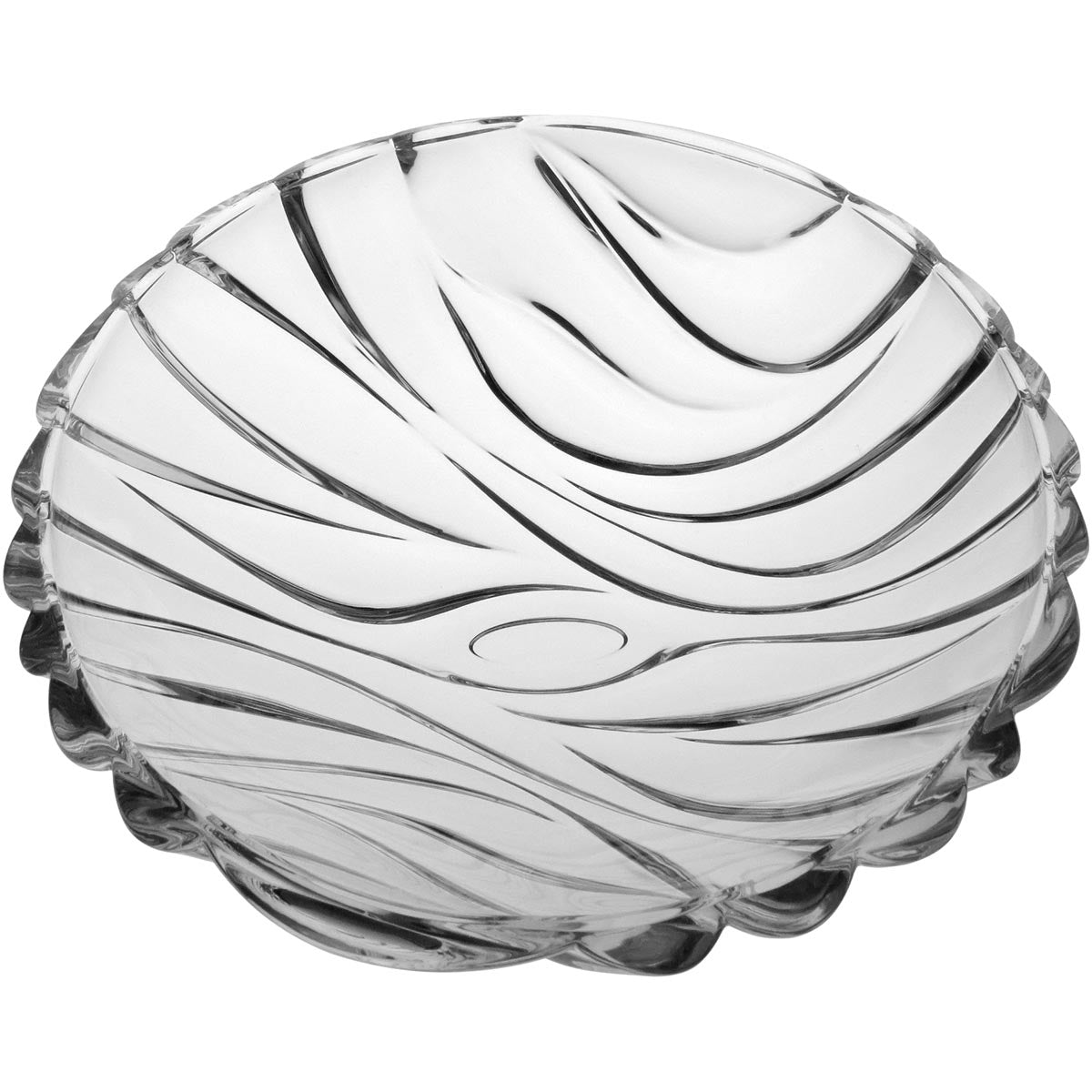 Centro de Mesa Cristal Eco Alisios Transparente 9x33x33cm Decorativo