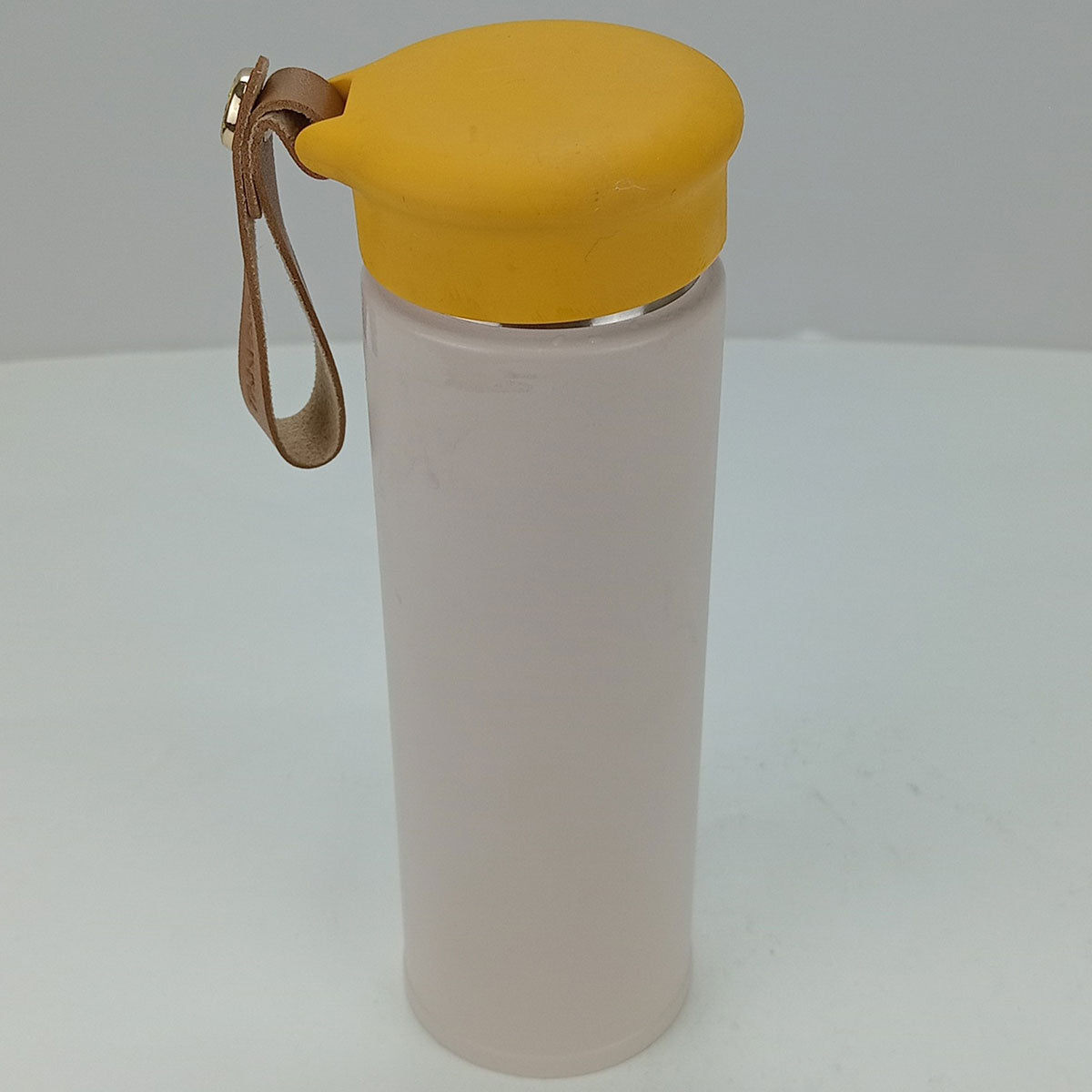 Garrafa Térmica Inox Just Life 450ml Bege Parede Dupla 20x6x6cm