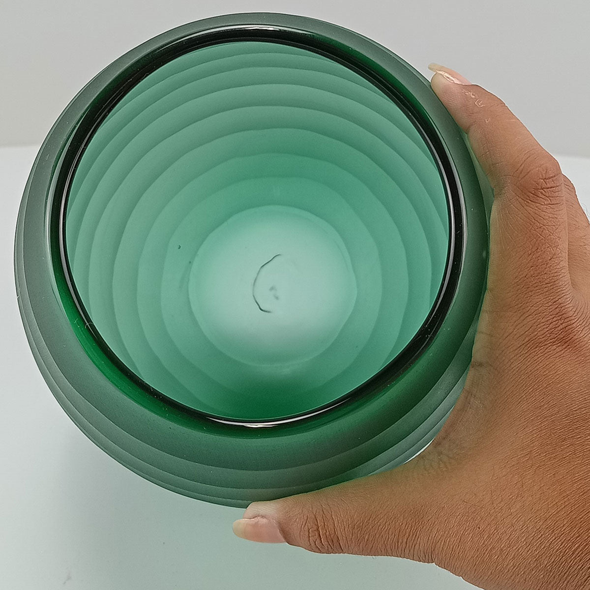 Vaso Sanvalero Vidro 22x17x17cm Verde
