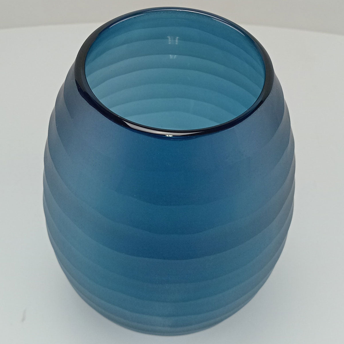 Vaso Sanvalero Vidro 22x17x17cm Azul