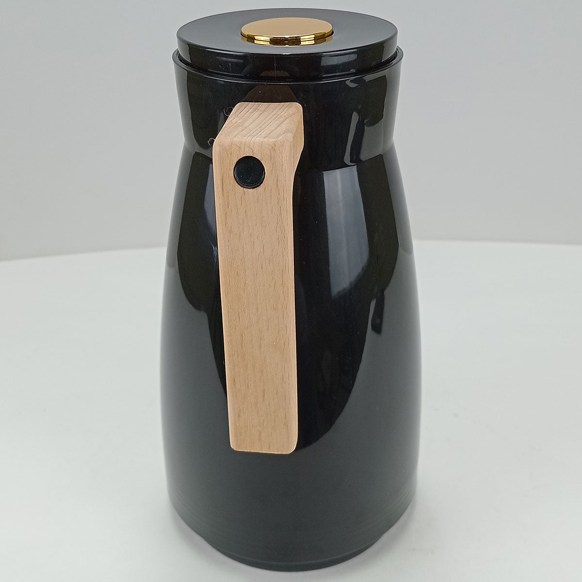 Garrafa Térmica Maison Ampola Plástico Preto 1L 26x13x13cm À Prova de Vazamentos