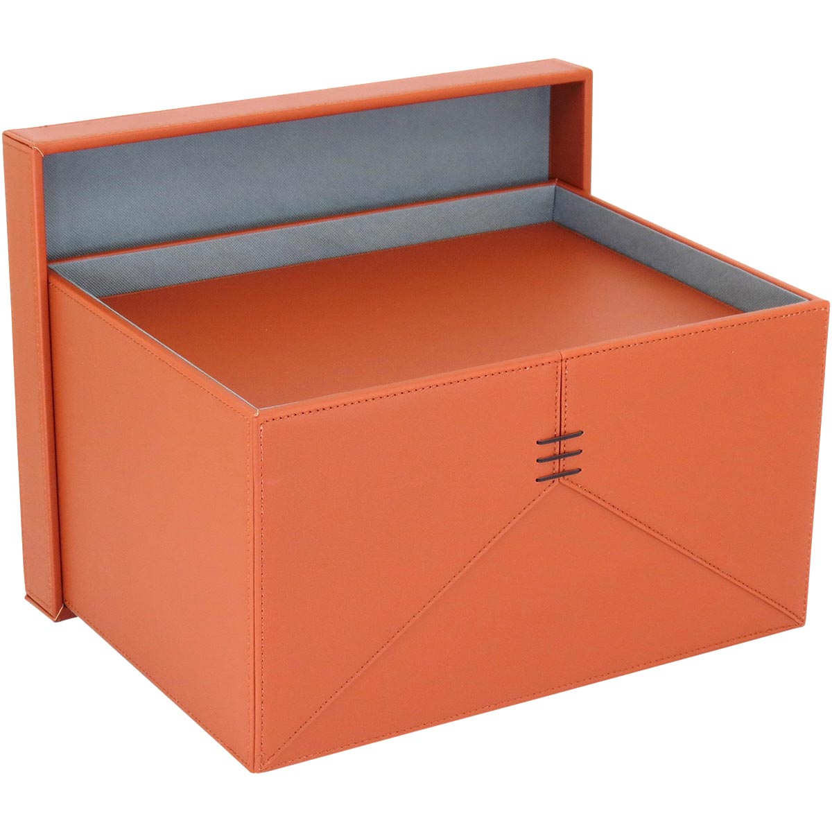 Caixa Organizadora Sintética Marrom Home&Co Júpter 2 Peças