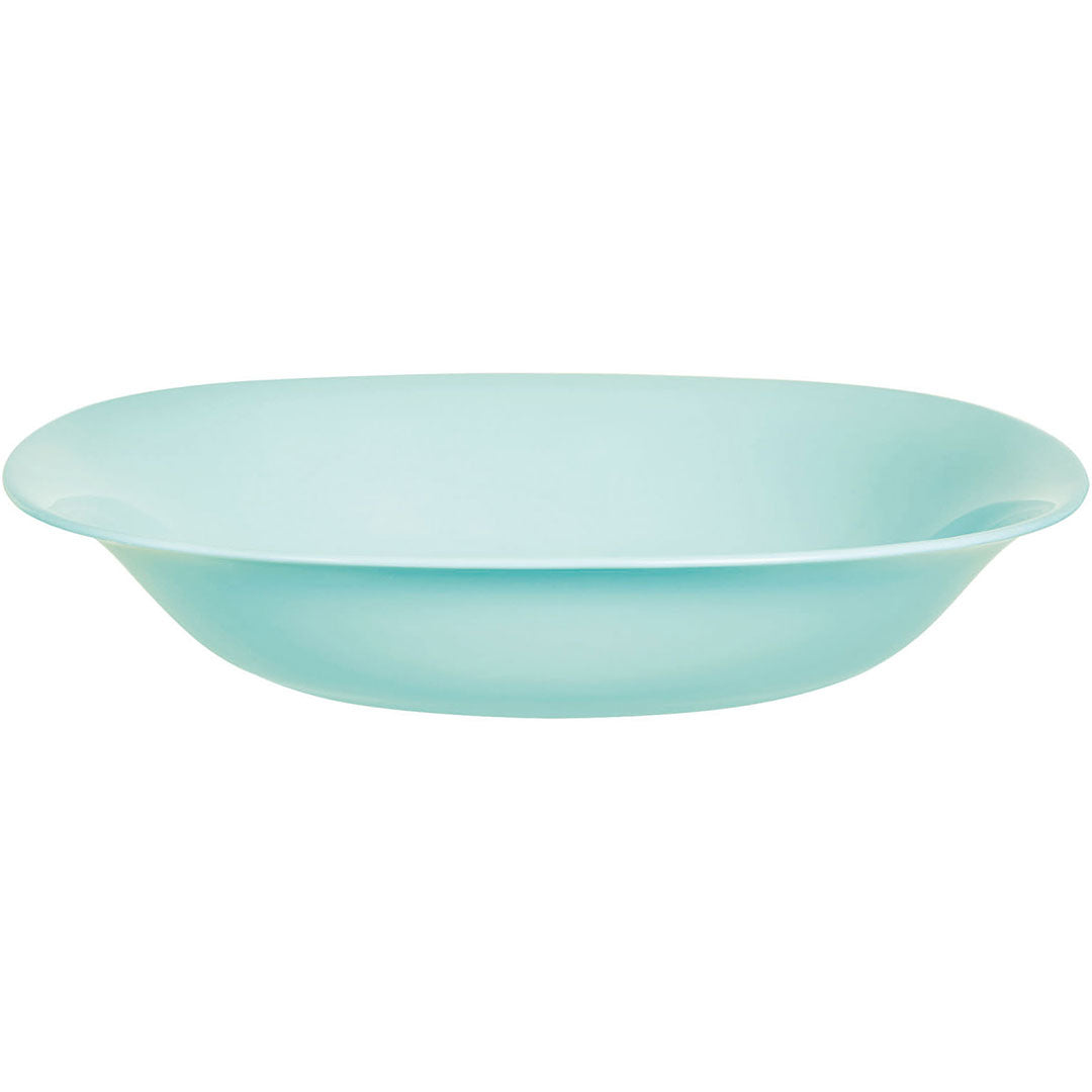 Conjunto 6 Pratos Fundos Luminarc Carine Vidro Temperado Verde 21cm