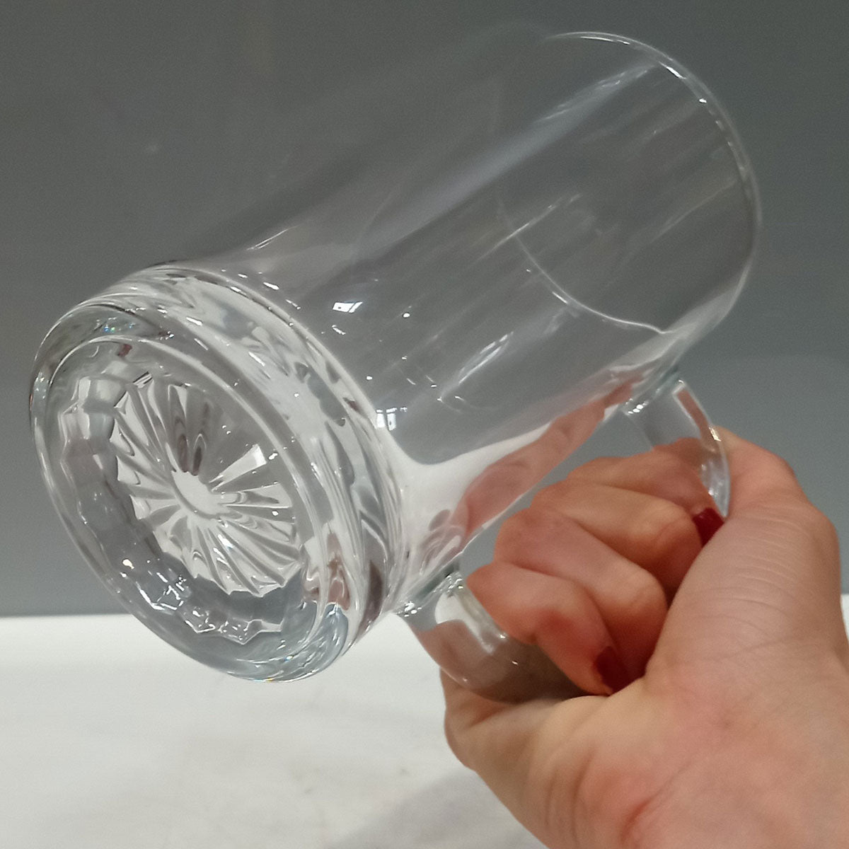 Caneca de Cerveja em Vidro Transparente 460ml 15x12x8cm