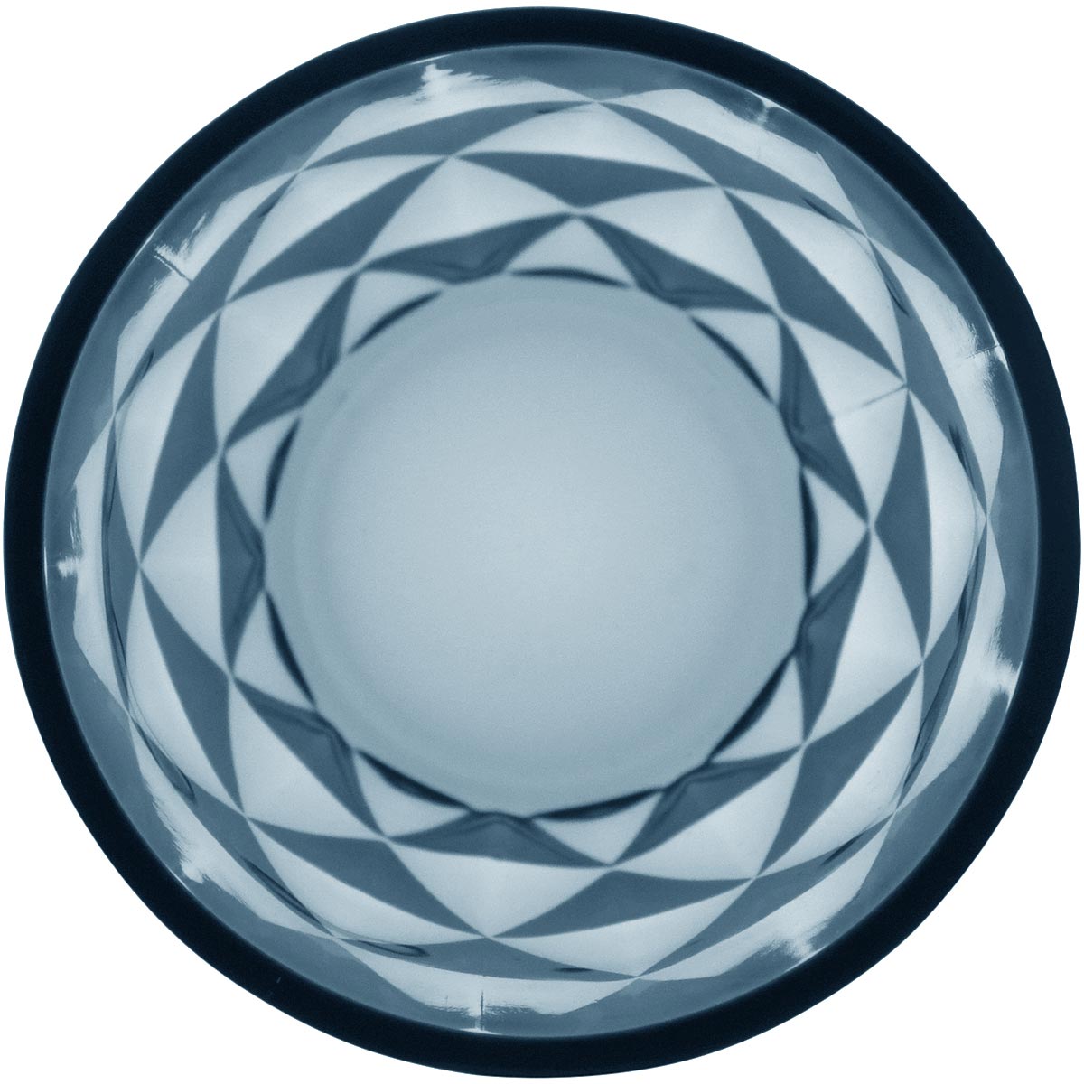 Copo de Vidro Azul 270ml - Elegante e Ergonômico, 9,8x8cm