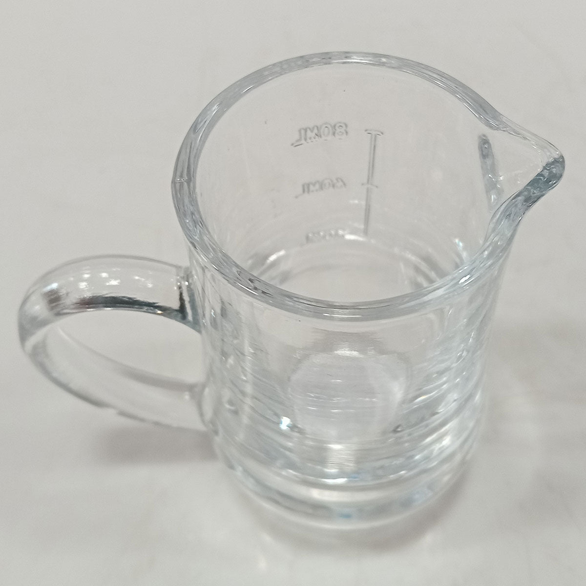 Mini Jarra de Vidro Transparente 100ml 8x8x6cm para Sucos e Molhos