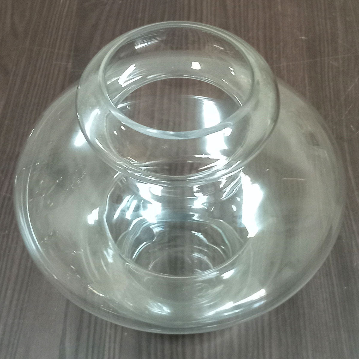 Vaso Vidro 30x28x28cm Transparente