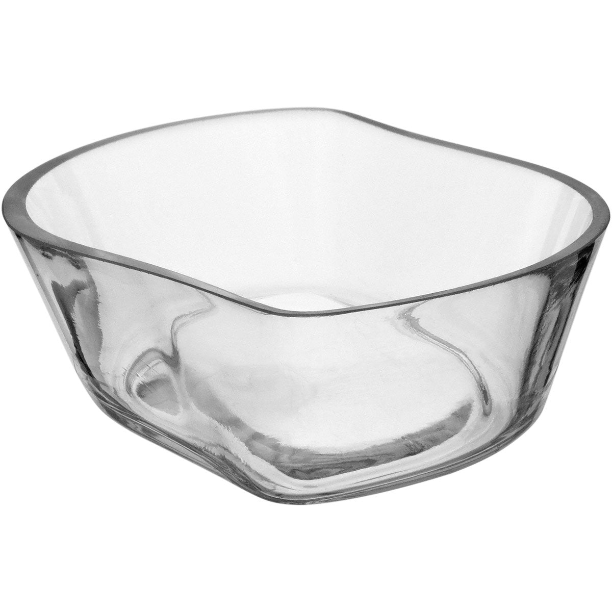 Centro de Mesa de Vidro Transparente 25x20cm Decorativo Elegante