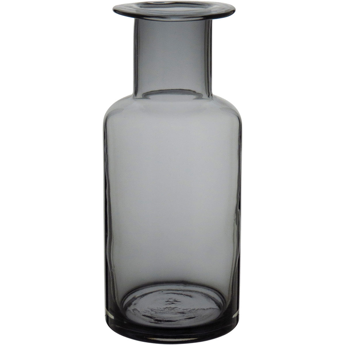 Vaso Vidro 22x9x9cm Cinza