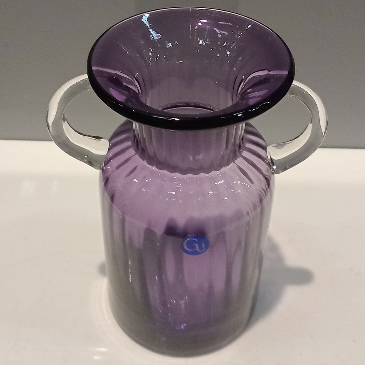 Vaso Vidro 20x15x15cm Roxo