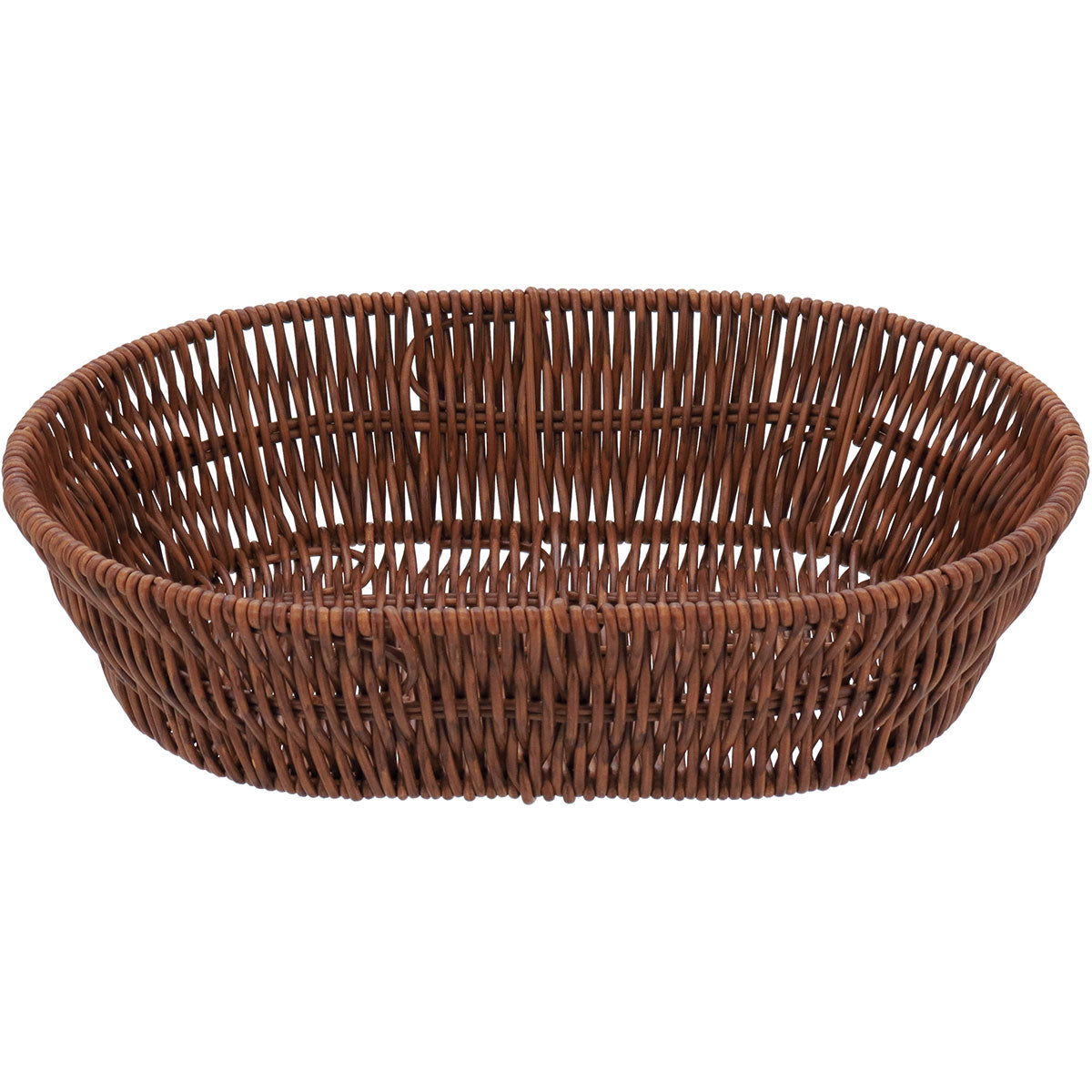 Cesta Plástica 27,8x19,5x6,6cm Marrom para Organização - Natural