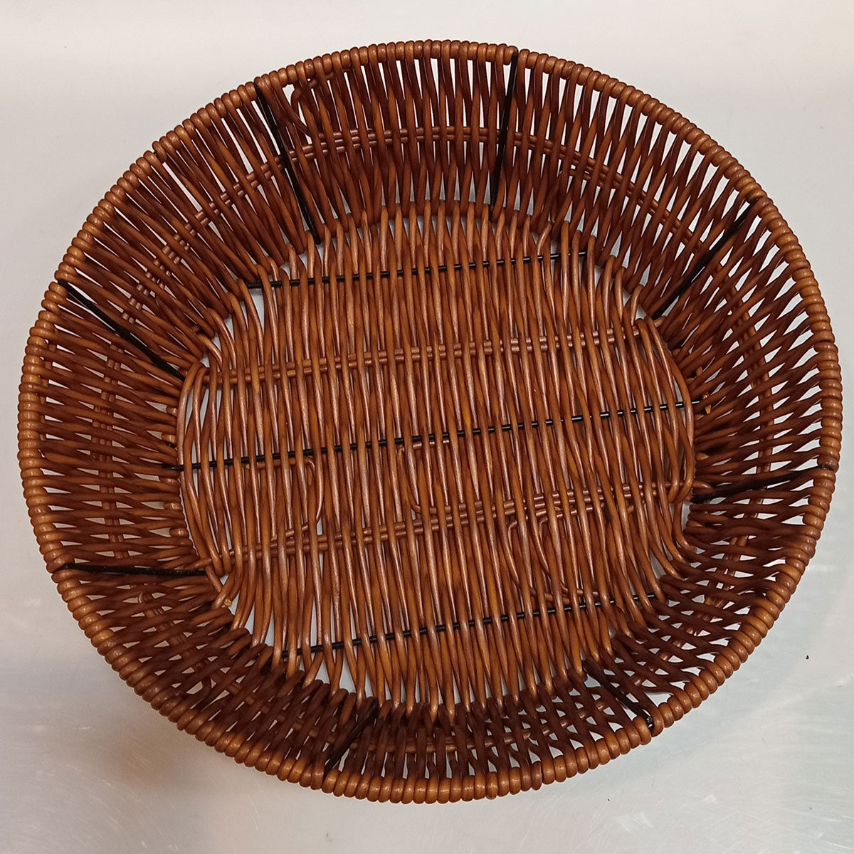 Cesta Plástico Marrom 6x25x25cm para Organização e Decoração