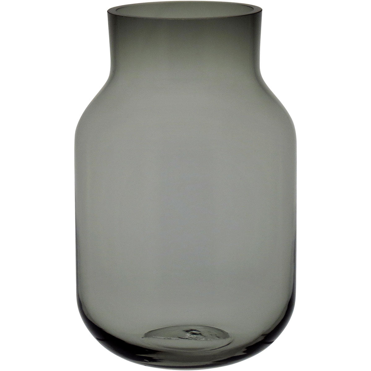 Vaso Vidro 25x16x16cm Cinza