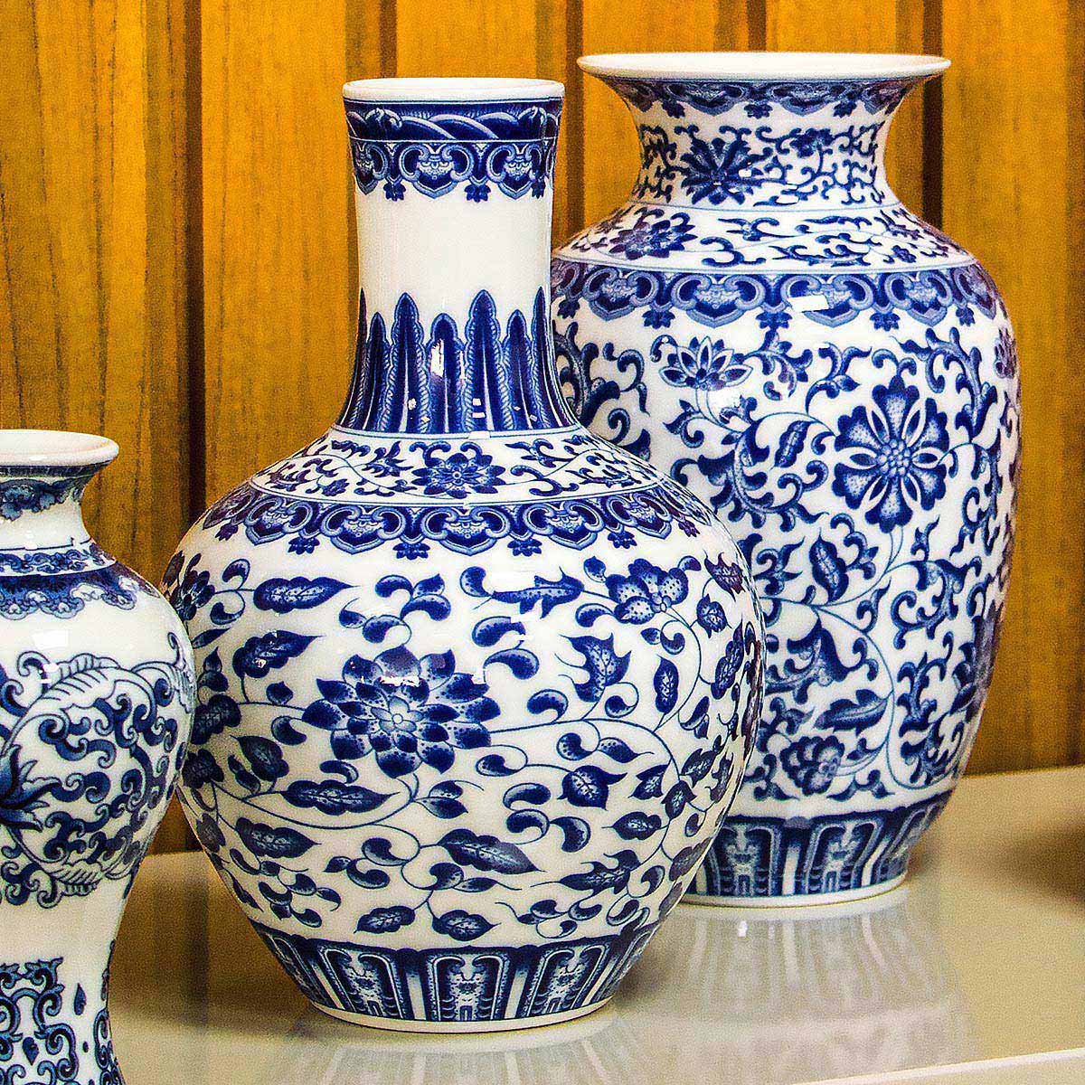 Vaso de Cerâmica Azul 22x14cm para Decoração Elegante