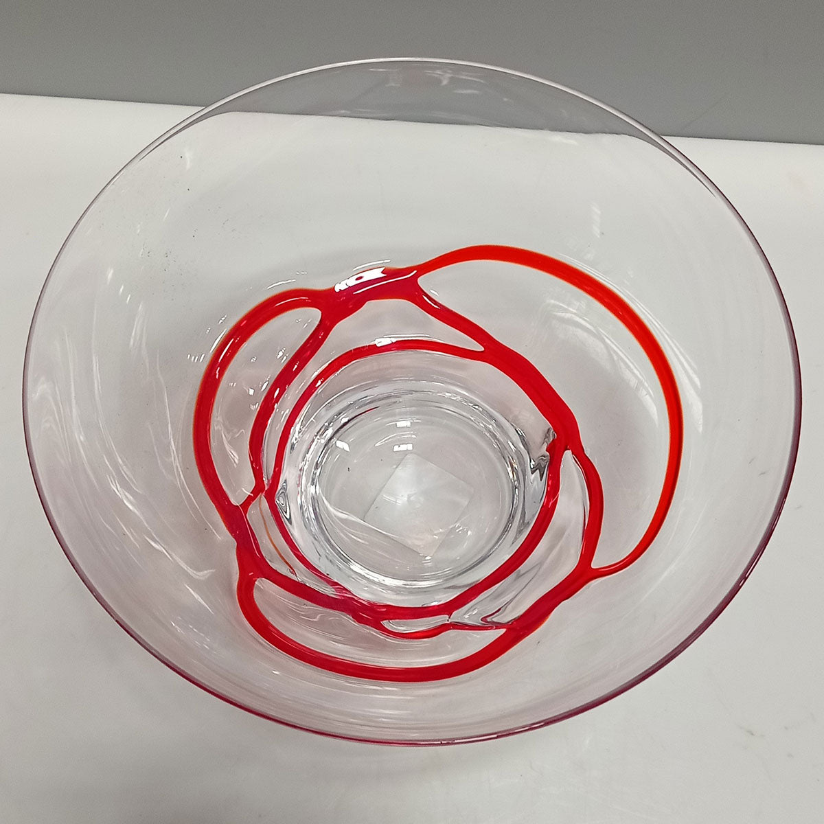 Centro de Mesa Decorativo em Vidro Transparente 10x19cm